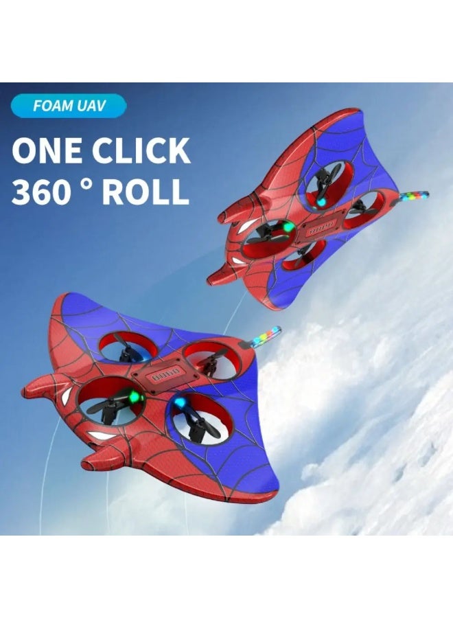 Eworld Foam Remote Control Airplane – 2.4GHz 4CH RC Stunt Plane with Cool Lights, Crash-Resistant EVA Foam, USB Rechargeable, for Kids & Adults - Image 3