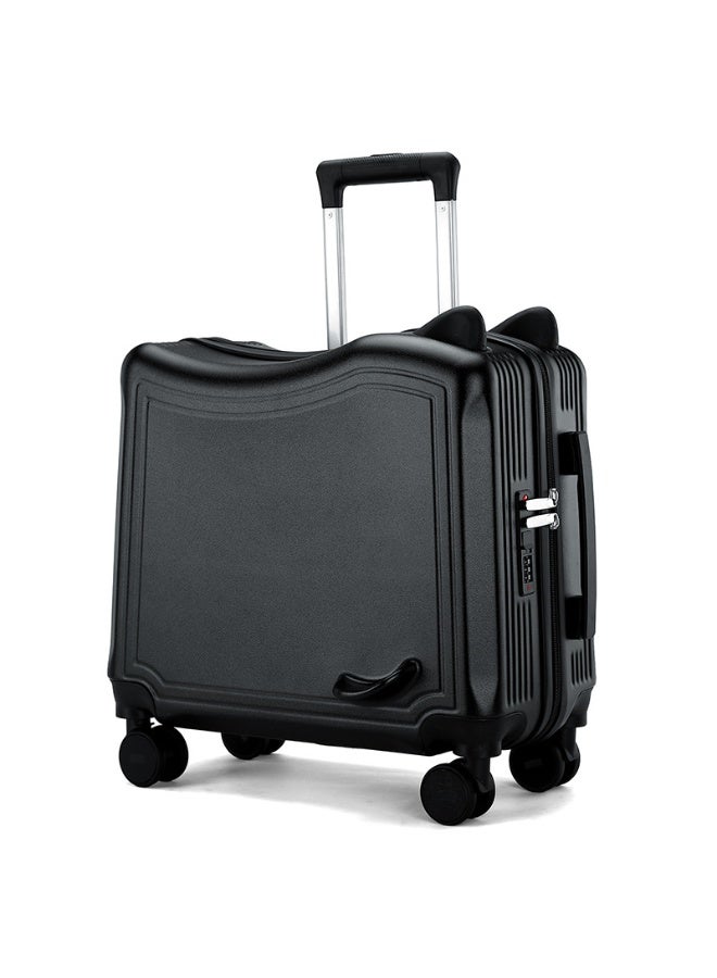 CityRiya-Long Ride on Luggage for Kids, Travel Suitcase with Seat for Toddler, Kids Luggage, Children Hard Shell Trolley Travel Luggage with Spinning Wheels, Kid's Carry On Suitcases for Girls Boys, Black - Image 2