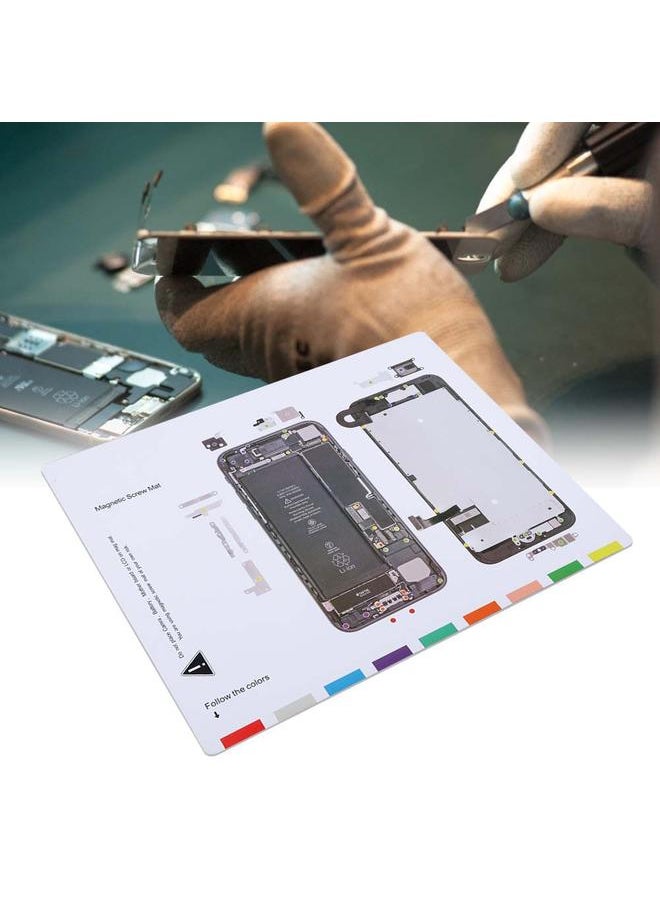 Thoraya Disassemble Screw Memory Magnetic Screw Chart Mat for iPhone 7  - Image 5