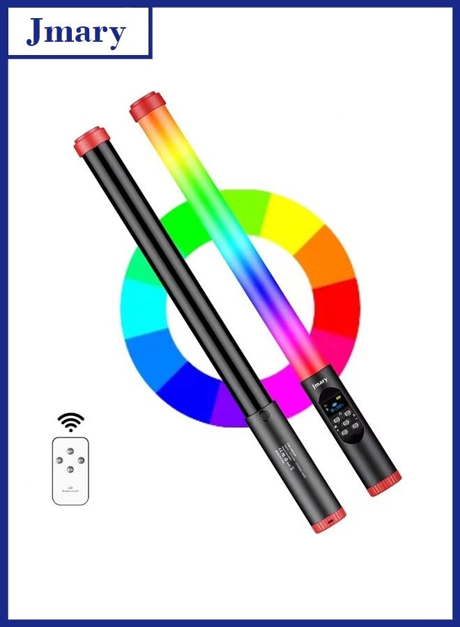 جيه ماري FM-128RGB مصباح LED محمول للتصوير الفوتوغرافي الخارجي، عصا إضاءة RGB مقاومة للماء - Image 1