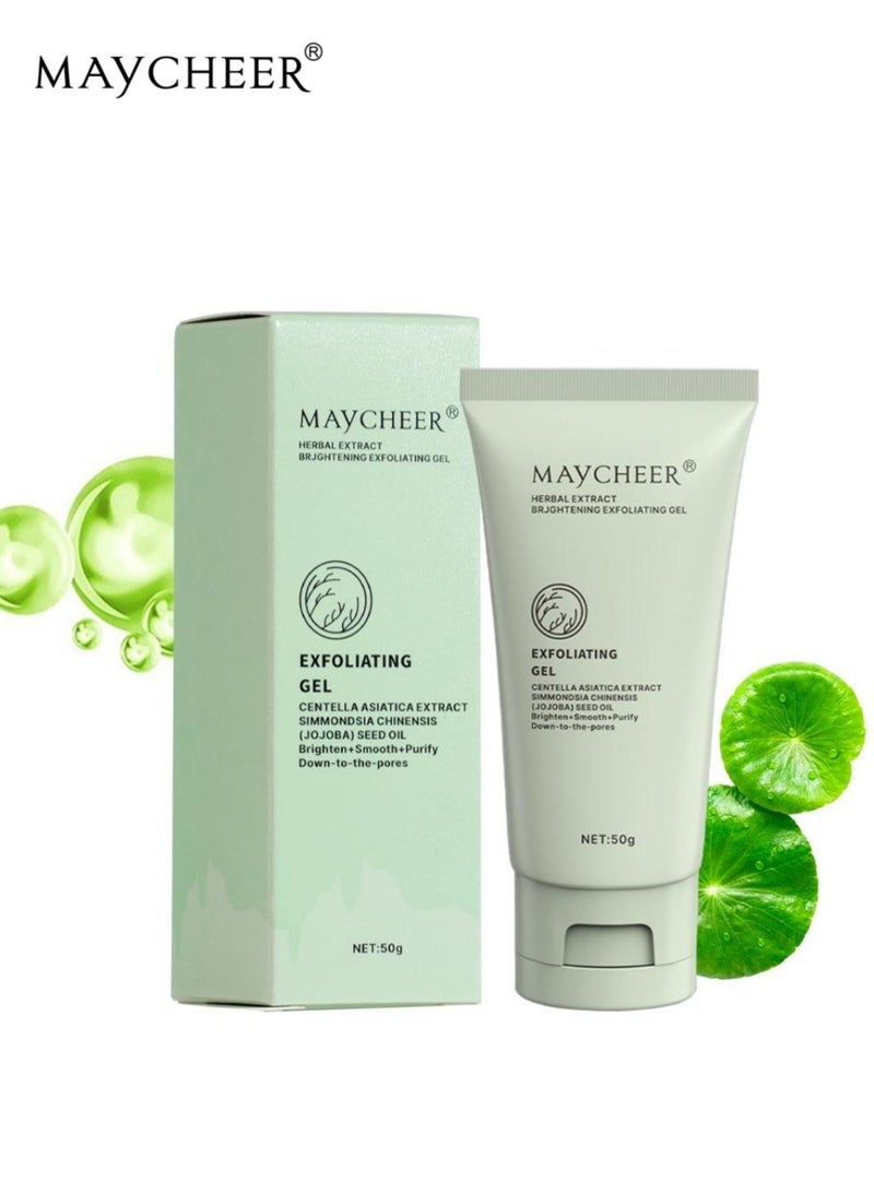MAYCHEER Herbal Extract Exfoliating Gel, Deep Cleansing Facial 50g - Image 1