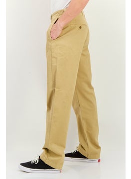 GANT Men Regular Fit Plain Straight Twill Chino Pants, Khaki  - Image 2