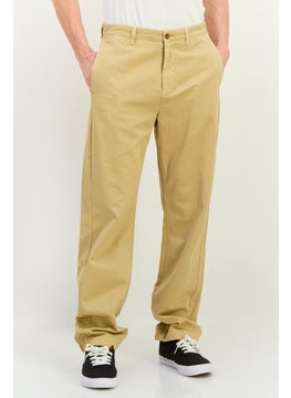 GANT Men Regular Fit Plain Straight Twill Chino Pants, Khaki  - Image 1