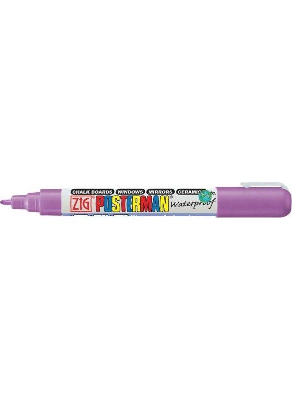 Zig Posterman Waterproof Painting Marker Fine Tip 1 mm Purple 