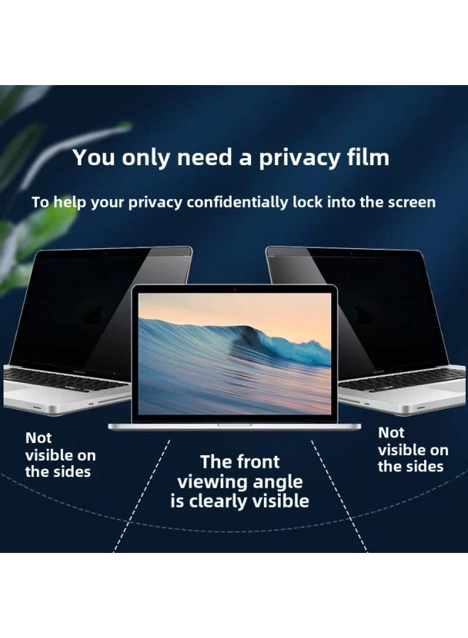 Apple Laptop Anti-peep Film 13 Inch 15 Inch 2024 Macbook Air M3 Magnetic Frame Glue-Color:Packaging Color Card-Dimensions:Macbook Pro 13 "-307*201mm(2015-2017)