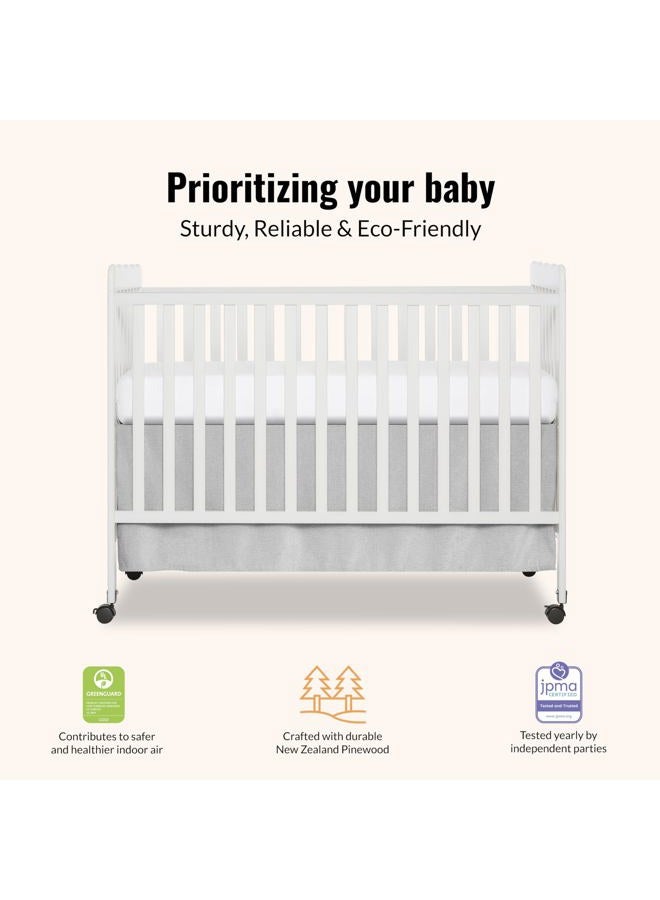 Dream On Me Carson Classic 3-in-1 Convertible Crib in White - Image 3