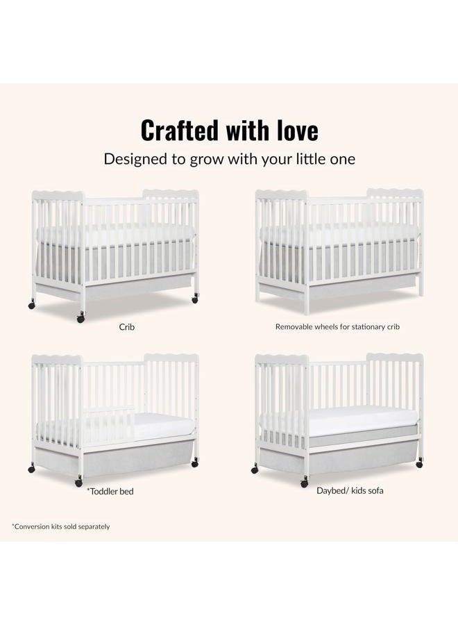Dream On Me Carson Classic 3-in-1 Convertible Crib in White - Image 5