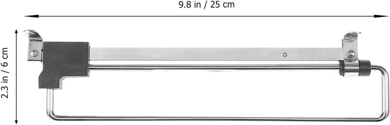 Adjustable Retractable Closet Rod 10-inch Metal Wardrobe Hanging Bar for Clothes Storage, Telescopic Closet Mounted Clothes Hanger, 2pcs for Wardrobe Organization and Garment - Image 2