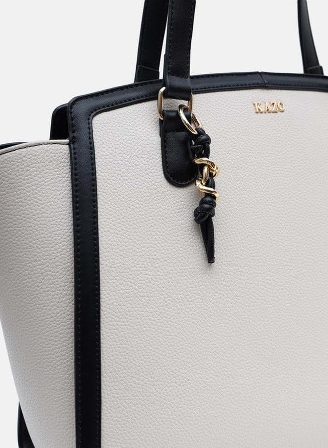Kazo Percy Tote Bag | Off White - Image 3