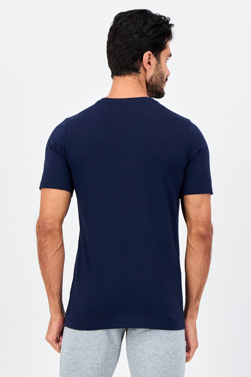 PUMA Men Sportswear Fit Short Sleeve Outdoor T-Shirt, Navy - Image 3