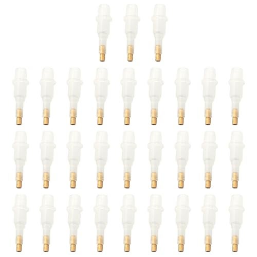 ZZHXSM 30PCS 5D Diamond Painting Tool Copper Pen Tips Length 26mm Plastic Single Suction DIY Point Drill Pen Tips Complete Glue Clay Pen Tips Suitable for Round and Square Drill Heads - Image 1