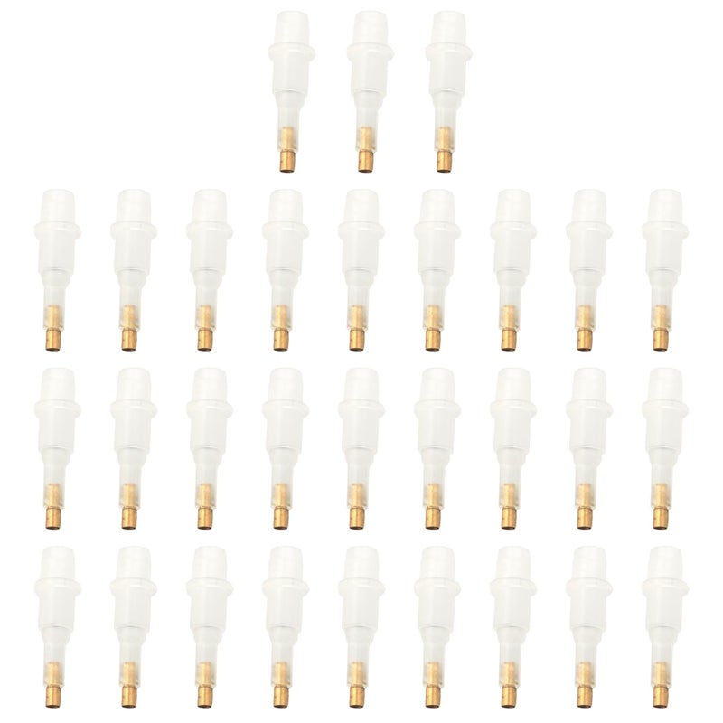 ZZHXSM 30PCS 5D Diamond Painting Tool Copper Pen Tips Length 26mm Plastic Single Suction DIY Point Drill Pen Tips Complete Glue Clay Pen Tips Suitable for Round and Square Drill Heads - Image 3