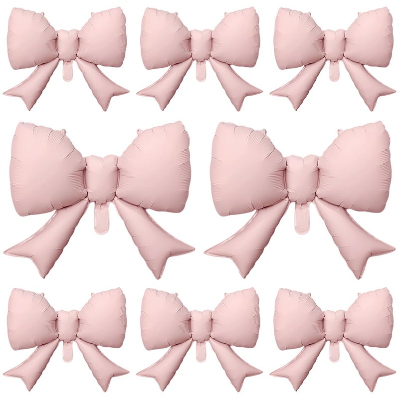 OULUN 8Pcs Pink Bow Big Balloon Bow Theme Party Decoration Balloon for Women Men Baby Shower Girls Boys Bow Birthday Party - Image 2