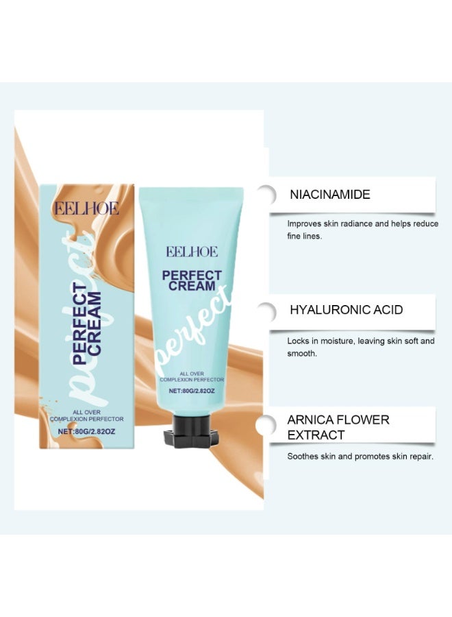 EELHOE 2 Pcs Supreme Cream Body Perfector, Supreme Cream All Over Complexion Perfector, Long Lasting CC Foundation, Waterproof and Transfer Resistant Skin Tint - Image 3