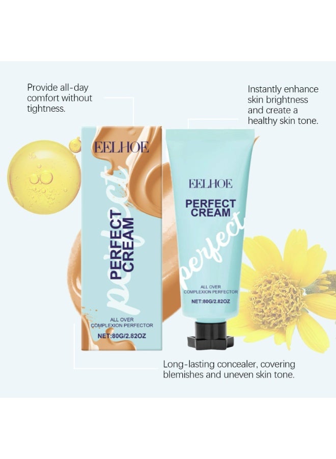 EELHOE 2 Pcs Supreme Cream Body Perfector, Supreme Cream All Over Complexion Perfector, Long Lasting CC Foundation, Waterproof and Transfer Resistant Skin Tint - Image 2