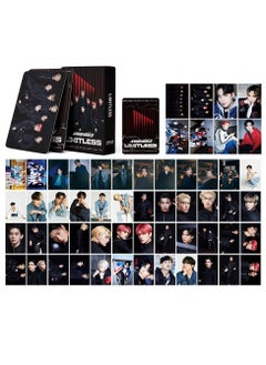 زد Integrated small card KPOP Korean Wave photo card 55 boxed DIY collection IVE should aid ATEEZ black 