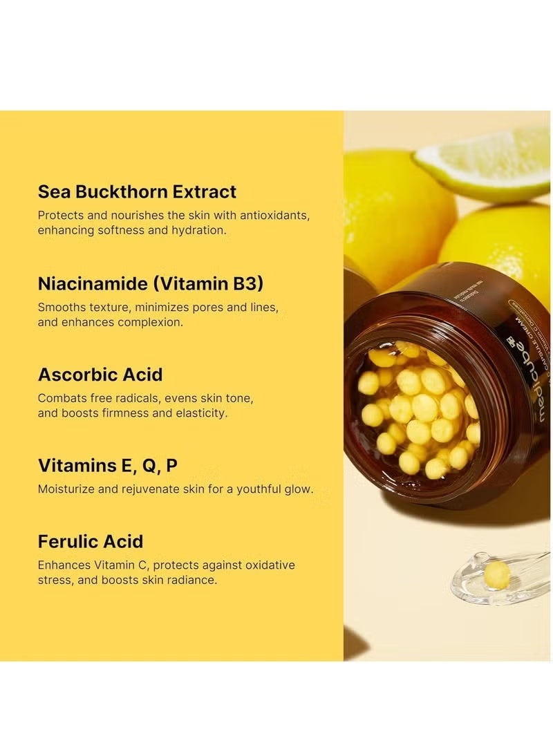 ميديكيوب كريم كبسولات الكولاجين الوردي من ميديكيوب، حمض السلمون، PDRN، 55 جم + كريم كبسولات النياسيناميد من ميديكيوب، TXA، 55 جم + كريم كبسولات فيتامين سي العميق، تركيز عالٍ من فيتامين سي، 55 جم + كريم كبسولات مرطب بحمض الهيالورونيك، 55 جم - Image 2