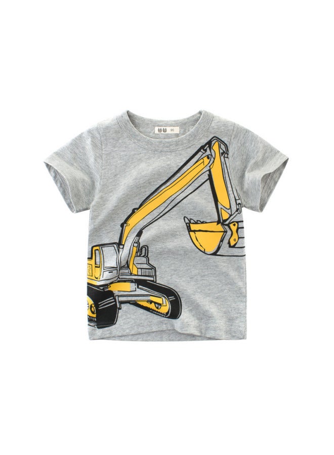 Summer New Korean Style Kidsren's Clothing, Kidsren's Clothing, Boys' Pure Cotton Short-sleeved T-shirts, Baby Boy Clothes