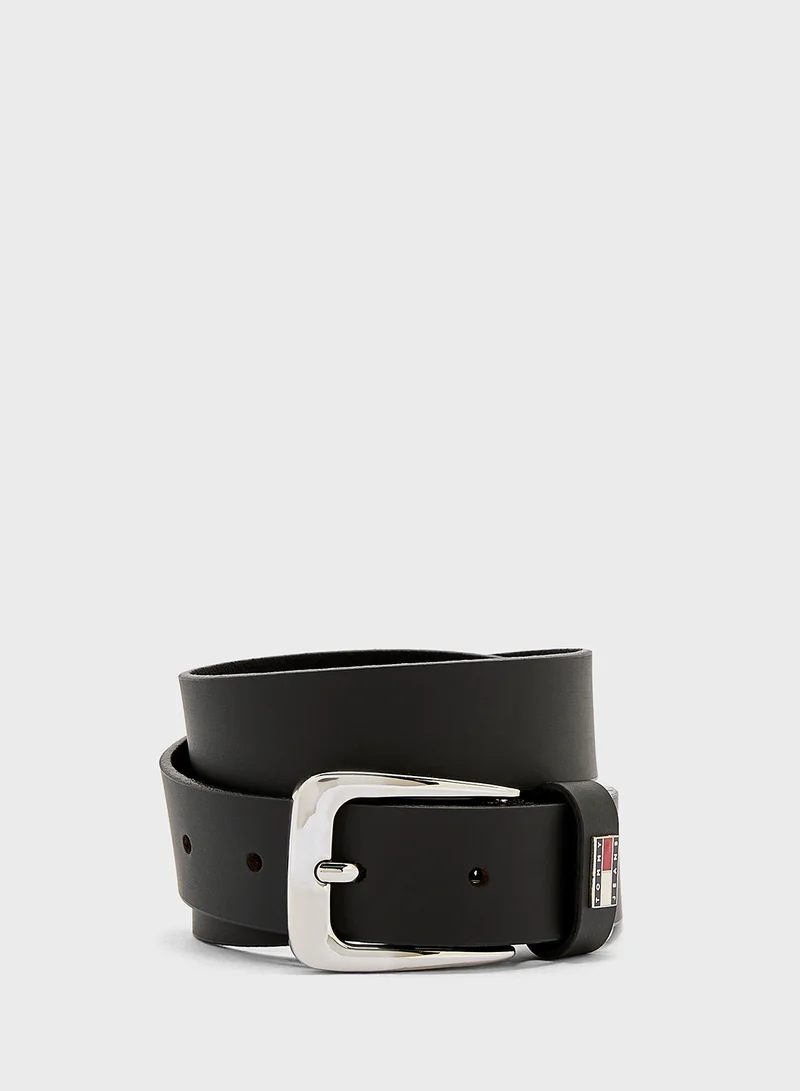TOMMY JEANS Logo Detail Allocated Buckle Hole Belt
