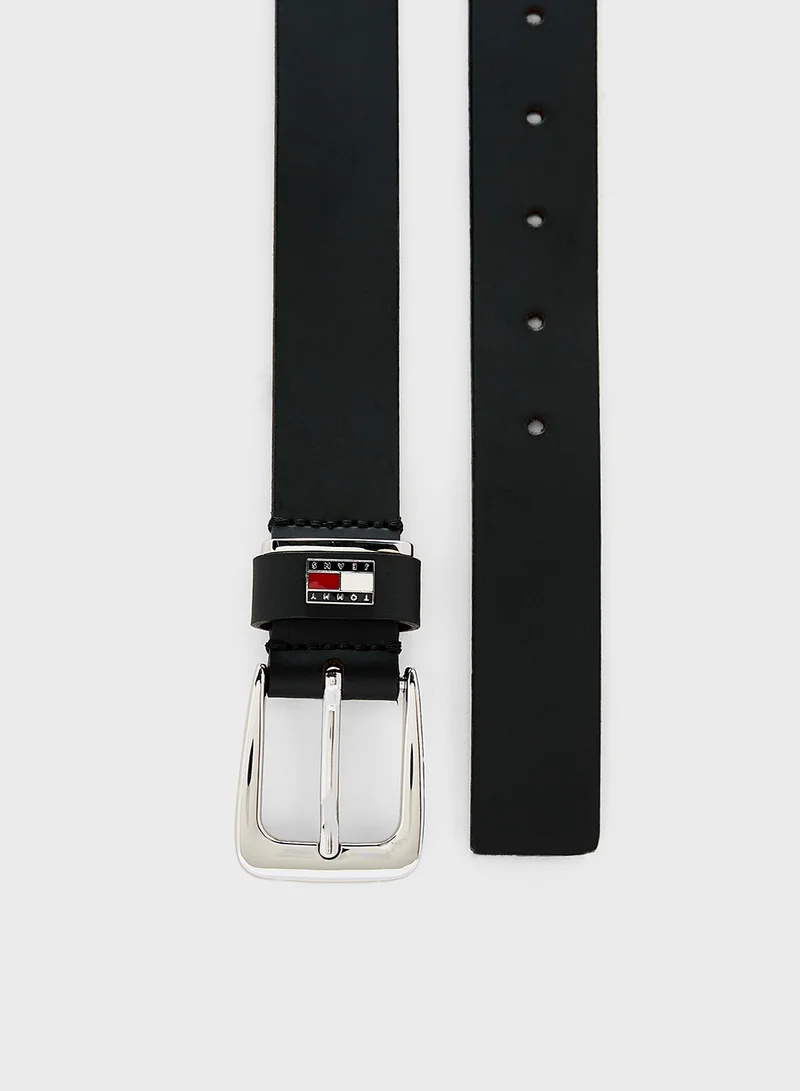 TOMMY JEANS Logo Detail Allocated Buckle Hole Belt
