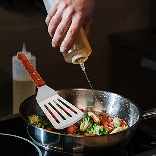 Baskety Turner Professional Grade Stainless Steel Spatula Set of 1 Perfect for Cast Iron Skillets and Flat Top Grills Turner E Big 32 cm - Image 5