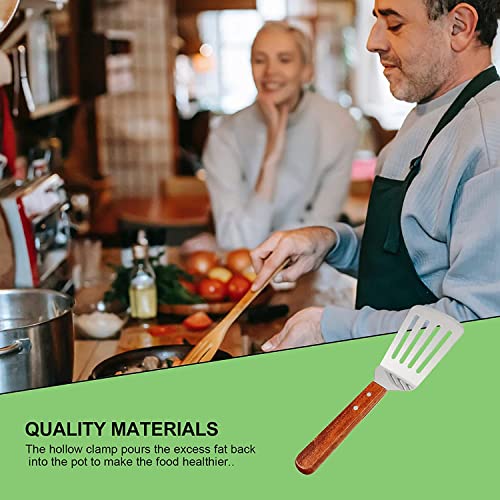 Baskety Turner Professional Grade Stainless Steel Spatula Set of 1 Perfect for Cast Iron Skillets and Flat Top Grills Turner E Big 32 cm - Image 4