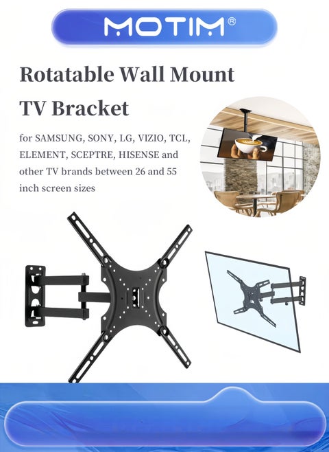 Full Motion TV Wall Mount TV Bracket for Tilt Swivel Stand TV Stand Computer Monitor Mounting Bracket Swivel TV Stand