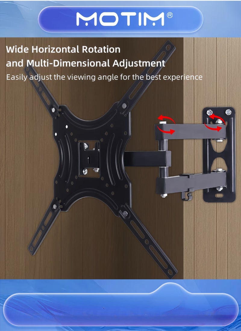 Motim Full Motion TV Wall Mount TV Bracket for Tilt Swivel Stand TV Stand Computer Monitor Mounting Bracket Swivel TV Stand  - Image 4