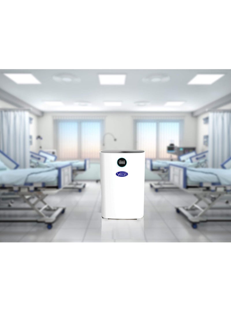 VIOLET VOILET Air Purifier and Sanitizer (AP3006-R), HEPA-13, Activated Carbon Filter, Air sterilization with UV Light (Type C) and Photocatalyst filter with Nano Technology, Remote Control, Room area 40 M² - Image 2