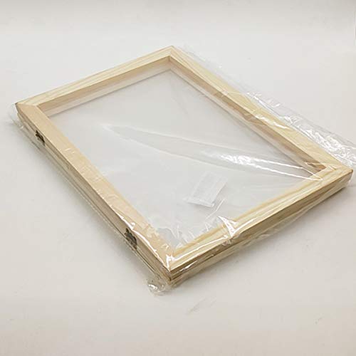 Worown A5 Paper Making Screens, Natural Wooden PaperMaking Mould & Deckle, Paper Making Frames for DIY Paper Craft and Dried Flower Handcraft (7.5 x 10 Inch) - Image 5