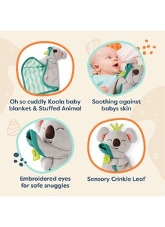 B. Toys - B. Baby - Koala Lovey - Plush Security Blanket - Stuffed Animal For Babies - Soft Baby Blankie - Newborn, 0+ - B. Snugglies - Fluffy Koko  - Image 3
