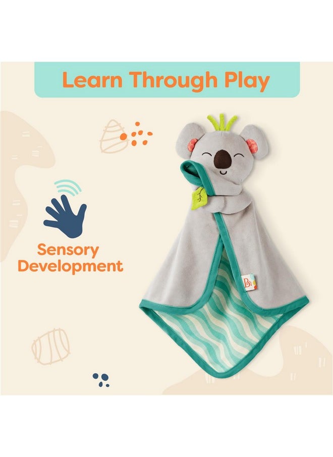 بي. تويز B. Baby - Koala Lovey - بطانية أمان مخملية - حيوان محشو للأطفال - بطانية أطفال ناعمة - حديثي الولادة، 0+ - B. Snugglies - Fluffy Koko  - Image 4