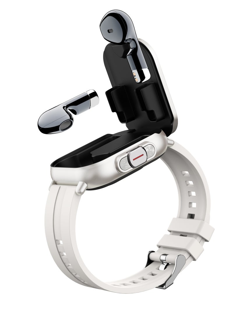 general Smartwatch with Earphones, 2.01 HD Smartwatch Health and Fitness Tracker for Men and Women, Receive Calls and Fitness Watch, Compatible with iOS and Android - Image 2