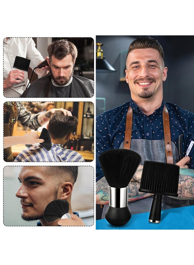 2 Piece Neck Brush Set, Hairdresser Hair Brush, Soft Barber Brush, Hairdresser Brush for Cleaning Broken Hair on the Neck - Image 4