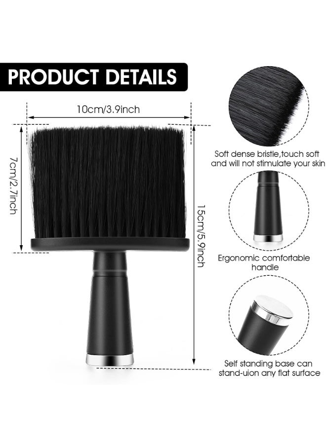 2 Piece Neck Brush Set, Hairdresser Hair Brush, Soft Barber Brush, Hairdresser Brush for Cleaning Broken Hair on the Neck - Image 3