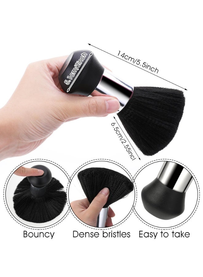 2 Piece Neck Brush Set, Hairdresser Hair Brush, Soft Barber Brush, Hairdresser Brush for Cleaning Broken Hair on the Neck - Image 2