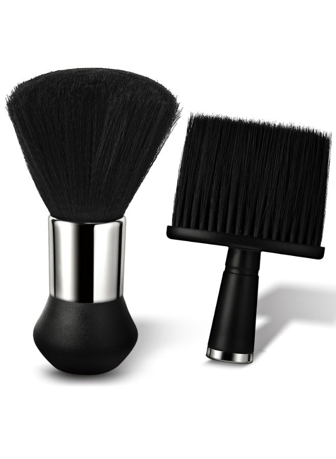 2 Piece Neck Brush Set, Hairdresser Hair Brush, Soft Barber Brush, Hairdresser Brush for Cleaning Broken Hair on the Neck - Image 1