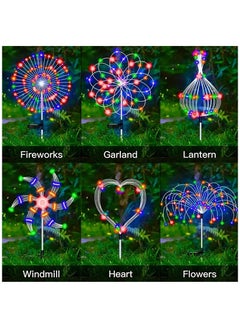 Arabest 1 Pack Solar Firework Light Qutdoor,IP65 Waterproof SolarGarden Flower Lights With 8 Lighting Modes, Decorations Lights Qutdoor ForYard Patio Garden Pathway Courtyard Villa Outdoor Lighting Decoration  - Image 3