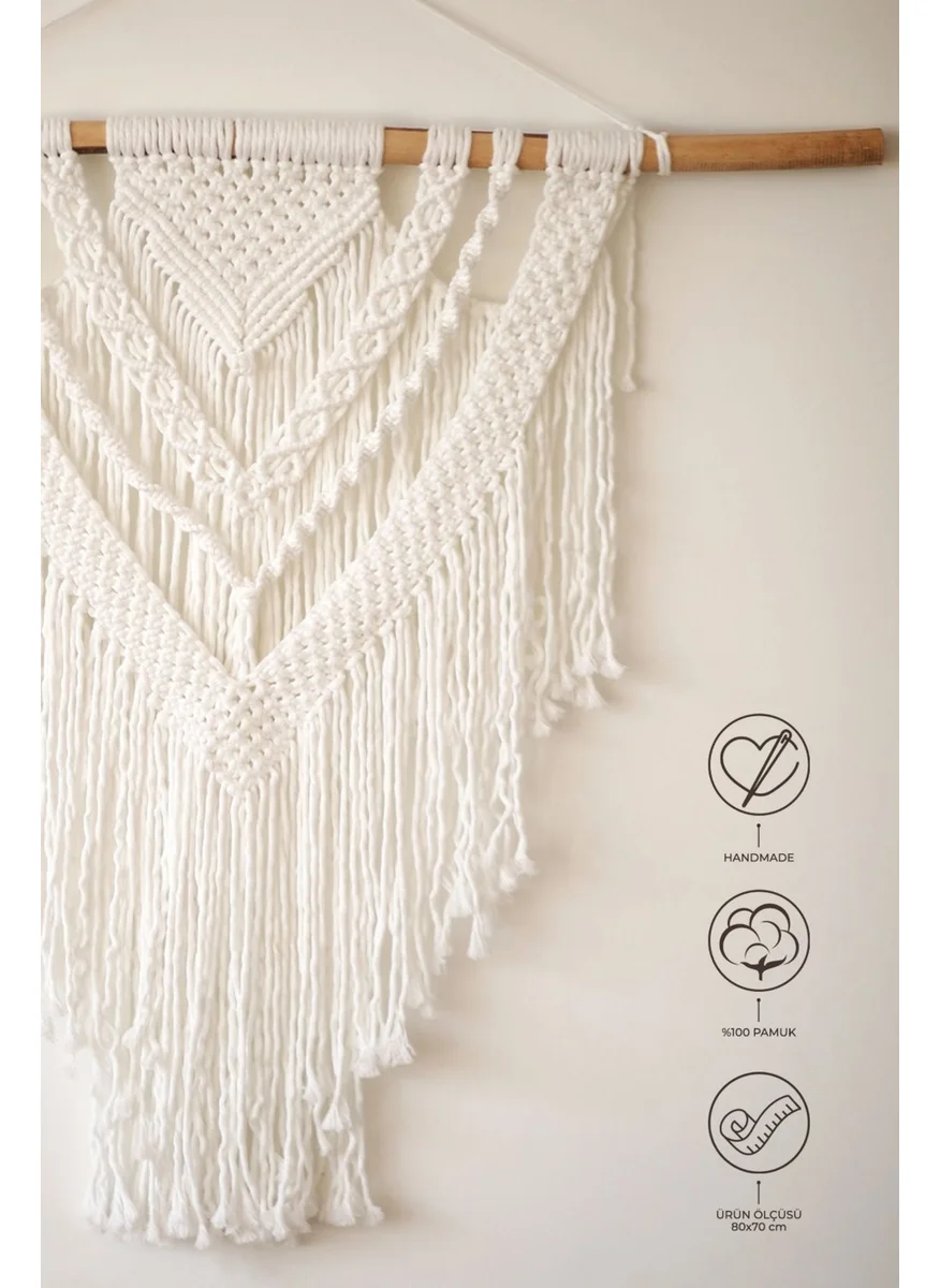 Elart Macrame Wall Decoration White