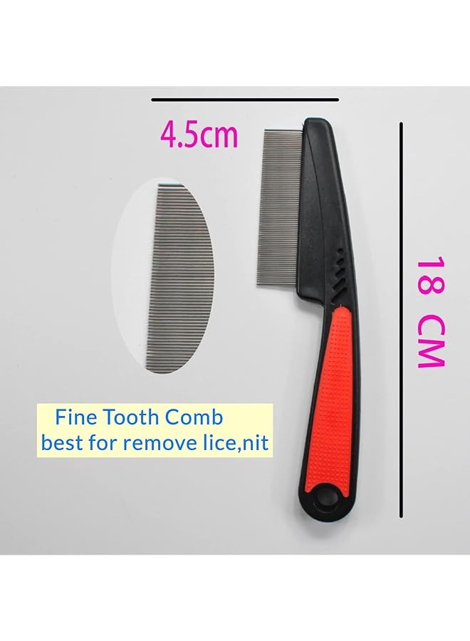 joyzzz Stainless Steel Fine Comb 2 Pcs Professional Dandruff Remover And Scalp Exfoliator Metal Lice Comb For Kids And Adults Hair Grooming Tool For Dandruff Treatment And Head Lice Removal - Image 3