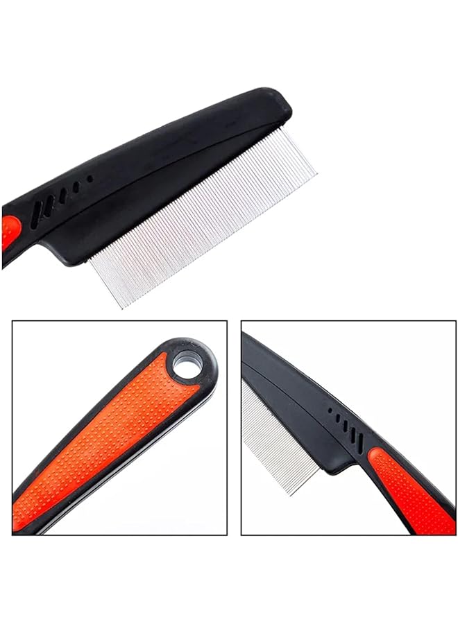 joyzzz Stainless Steel Fine Comb 2 Pcs Professional Dandruff Remover And Scalp Exfoliator Metal Lice Comb For Kids And Adults Hair Grooming Tool For Dandruff Treatment And Head Lice Removal - Image 5