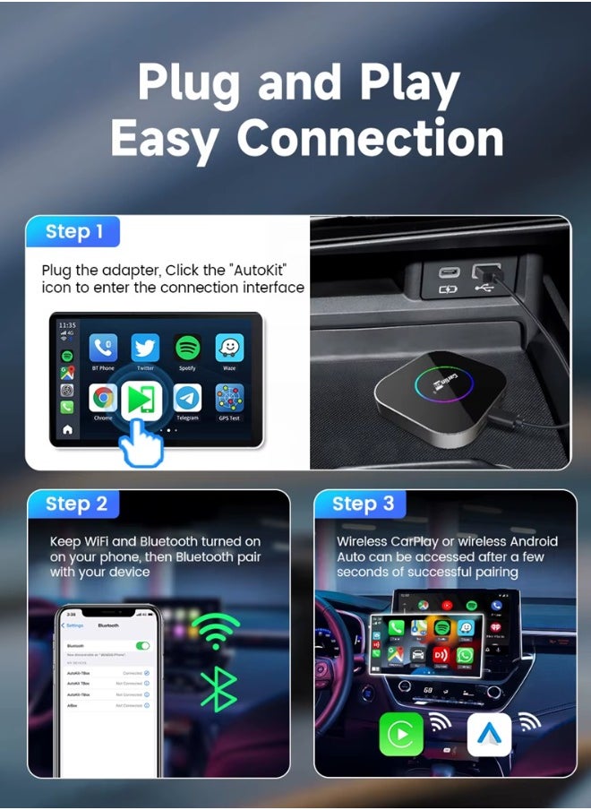 Carlinkit - 4G 64Gb Tbox S2 Portable Car Play Dongle Tv Streaming Box Wireless Android Auto Carlinkit Carplay Adapter - Image 1