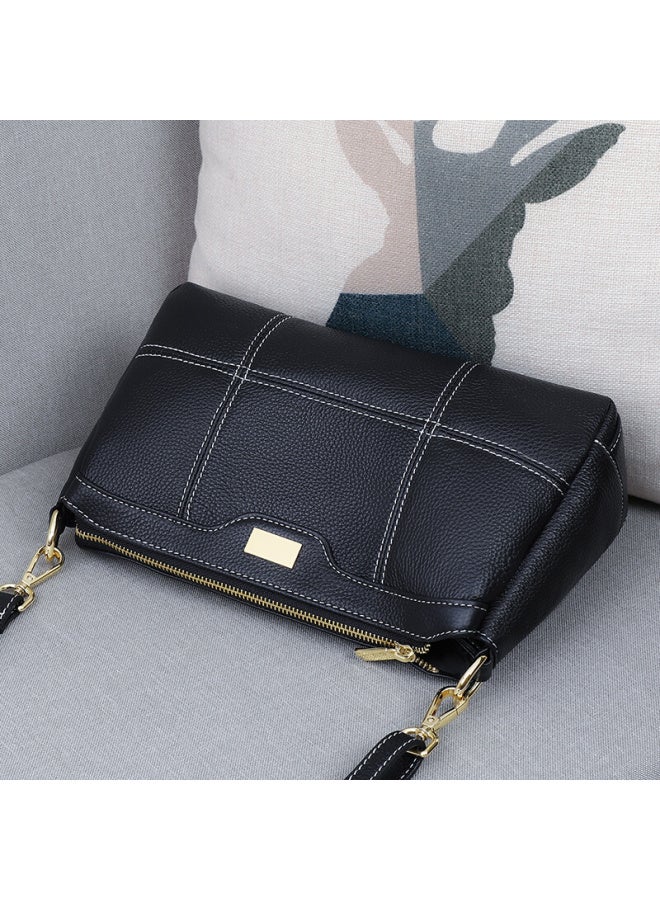 Viney Leather Handbag, Women's Crossbody Bag, Middle-aged Luxury Shoulder Bag, Practical High-end Birthday And Mother's Day Gift - Image 2
