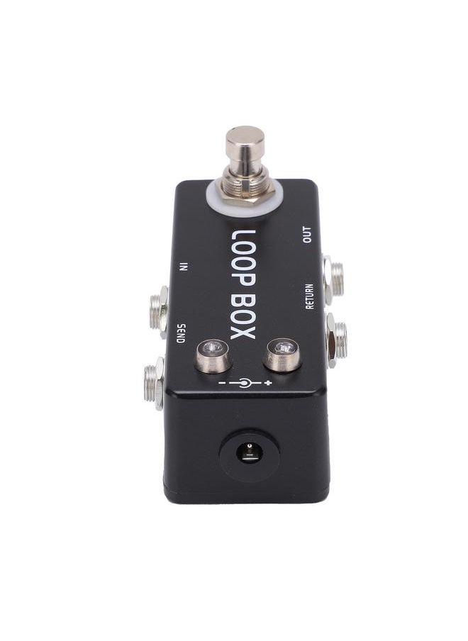 Thoraya Guitar Loop Effect Metal Black Mini Pedal True Bypass Channel Selection for Electric Bass  - Image 3