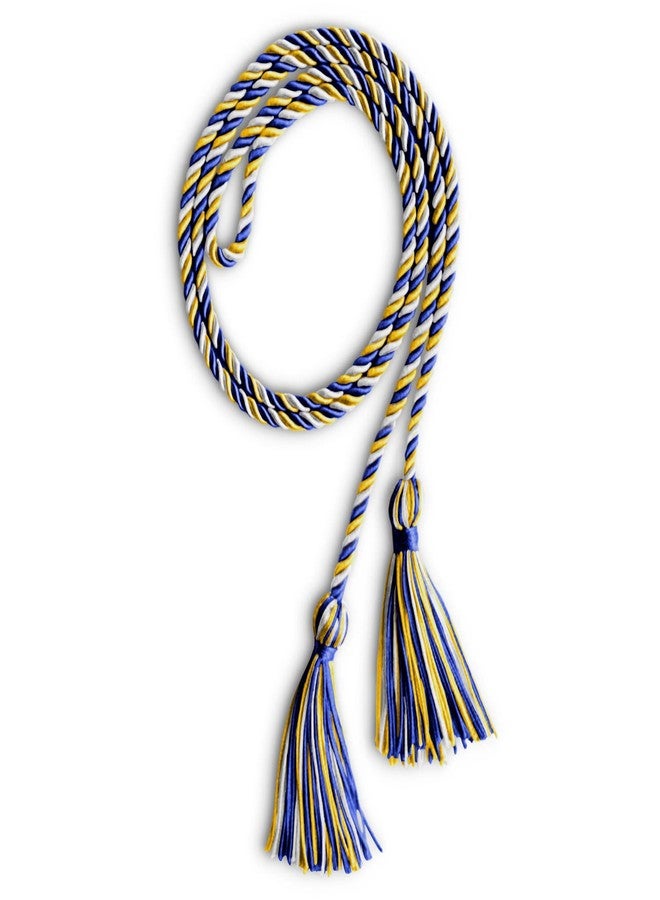 Endea Graduation Single Honor Cord Three-Color (Royal Blue/Gold/White) - Image 5