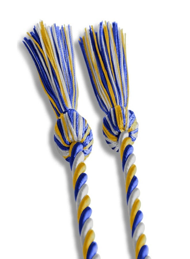 Endea Graduation Single Honor Cord Three-Color (Royal Blue/Gold/White) - Image 4