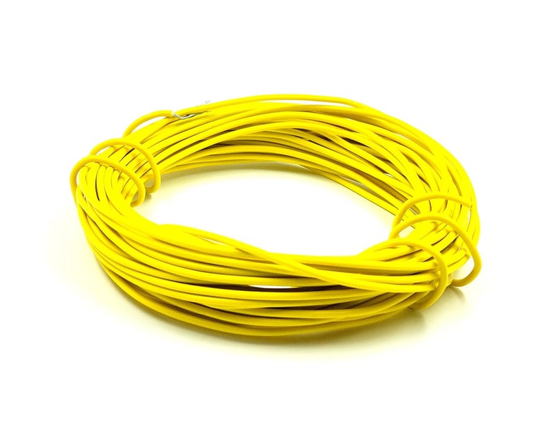 INVENTO 5mtr 20 AWG 05 sqmm 15A Tinned Copper PVC Wire Flexible Yellow Cable 17mm Dia High Temperature for DIY - Image 4