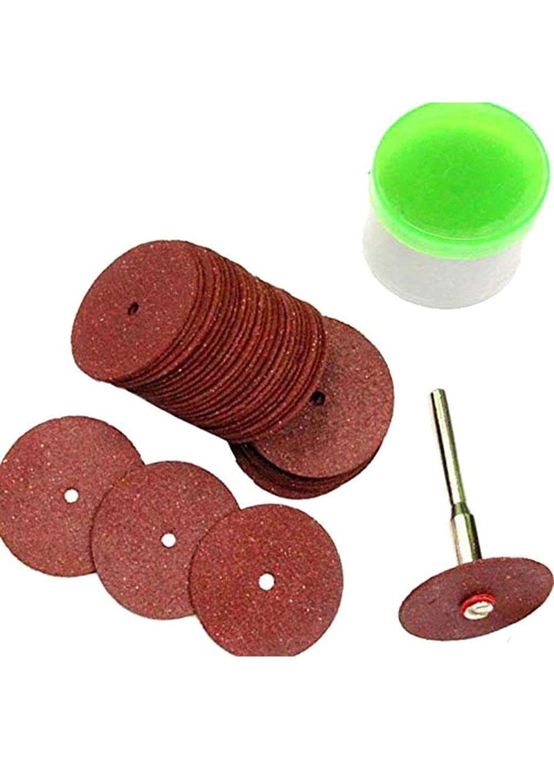 DIY Crafts Diy Crafts CTDIYHI37376 Drill Bit for Rotary Jewellery Tool Kit Cut Off Wheel 1 Mandrel 102030405060 Setkit Pack of 30 With 1 Pc Mandrel Multicolor  - Image 1