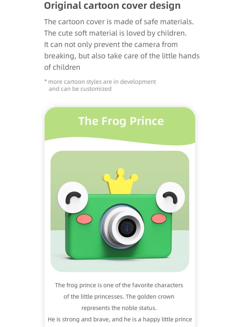 GULFLINK Kids Toy Digital Camera for Child Boys Girls Brown giraffe - Image 3