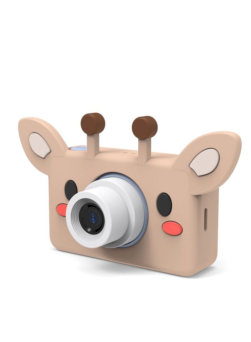 GULFLINK Kids Toy Digital Camera for Child Boys Girls Brown giraffe - Image 1